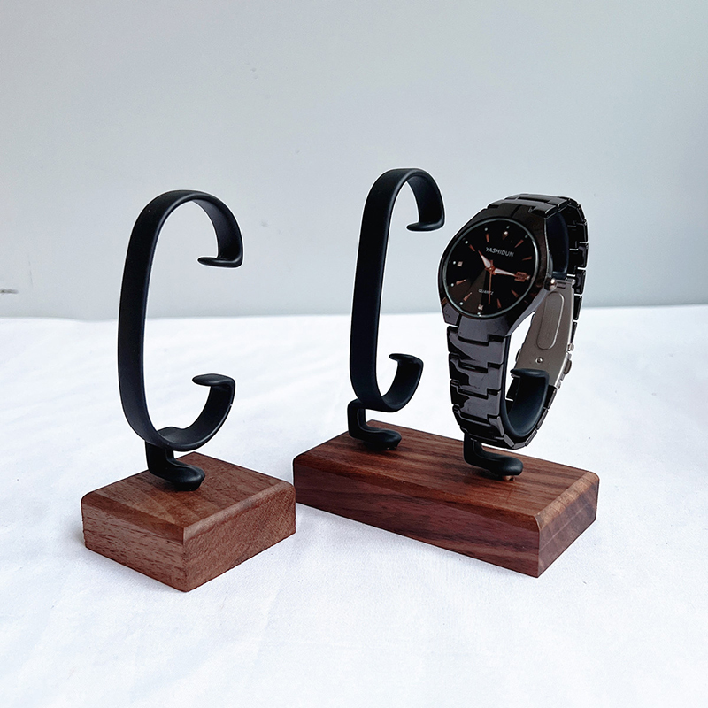 Wooden C‑Shaped Watch Holder,  - огляд і ціна Jewelry And Watches Inc